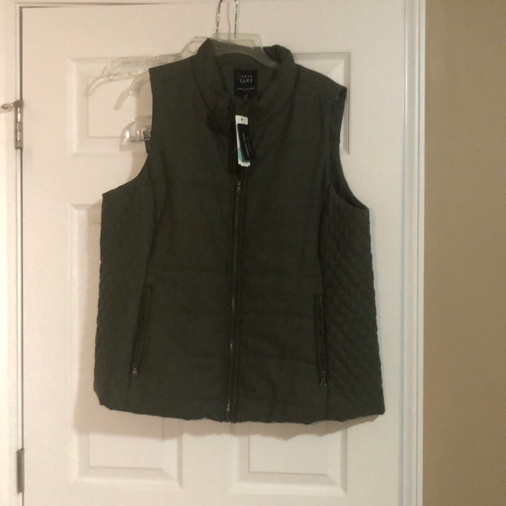 Lemon Tart Skyrus Quilted Wool Vest.